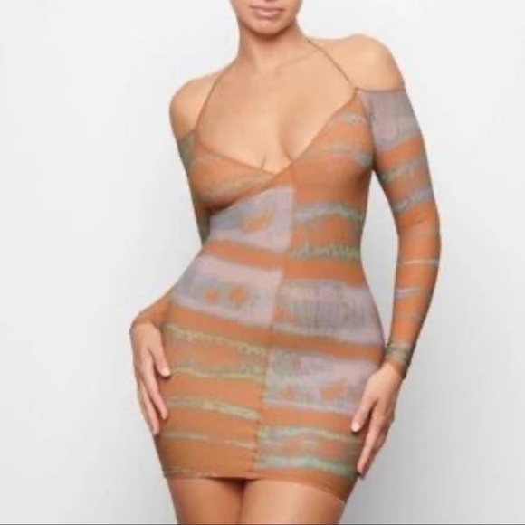 SKIMS Multicolor Mini Dress - Picture 1 of 4